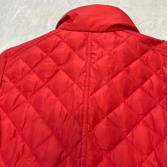Nine West Separates Red Quilted‎ Full Zip Puffer Jacket Women's L - Picture 12 of 14